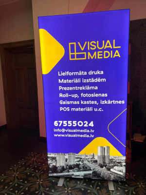 Rollup, fotosienas, tekstila stendi