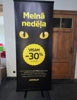 Rollup, fotosienas, tekstila stendi