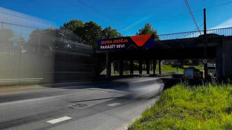 Overpass No. 17 (across K. Ulmaņa street on Bauskas street, view from the city center)