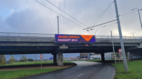 Overpass over Bieķengravis in K. Ulmaņa gatve No. 16.2 (Mūkusalas circle, Ķekava direction)